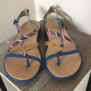 NWOT CROCS Iconic Comfort Adjustable Strap Sandals